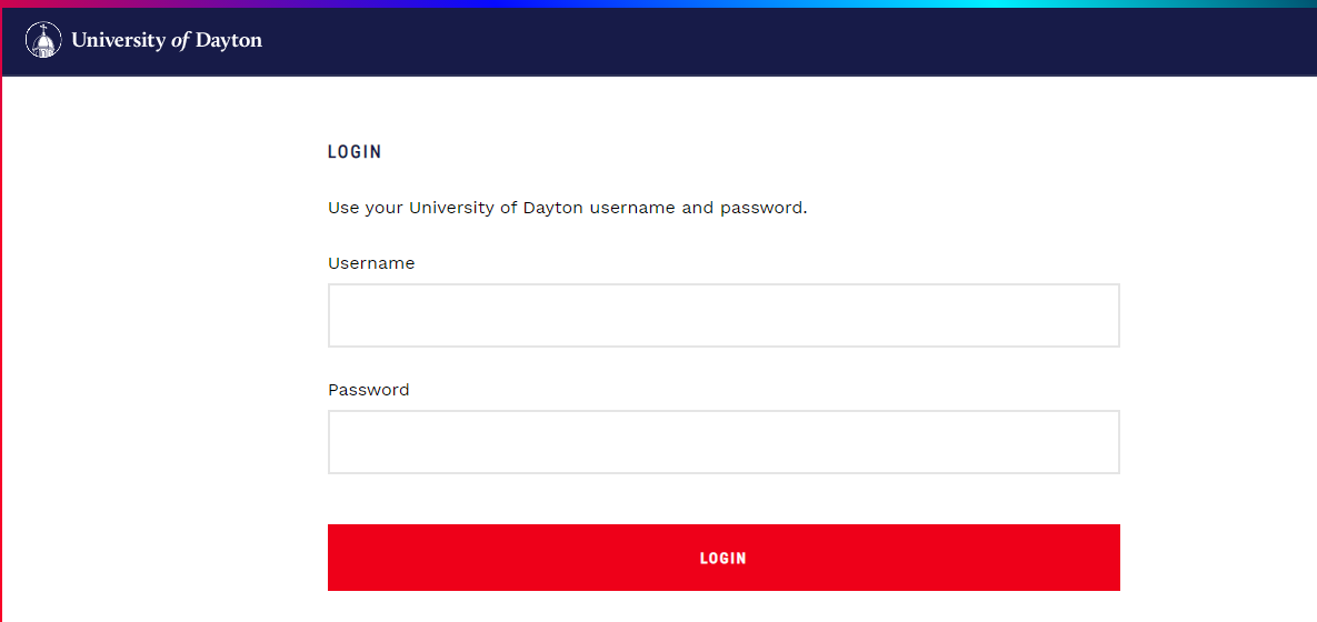 University of Dayton Login