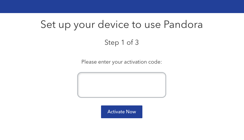 pandora tv activate