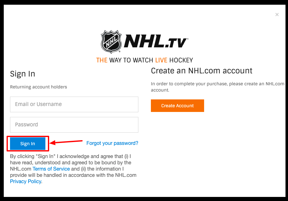 nhl activate